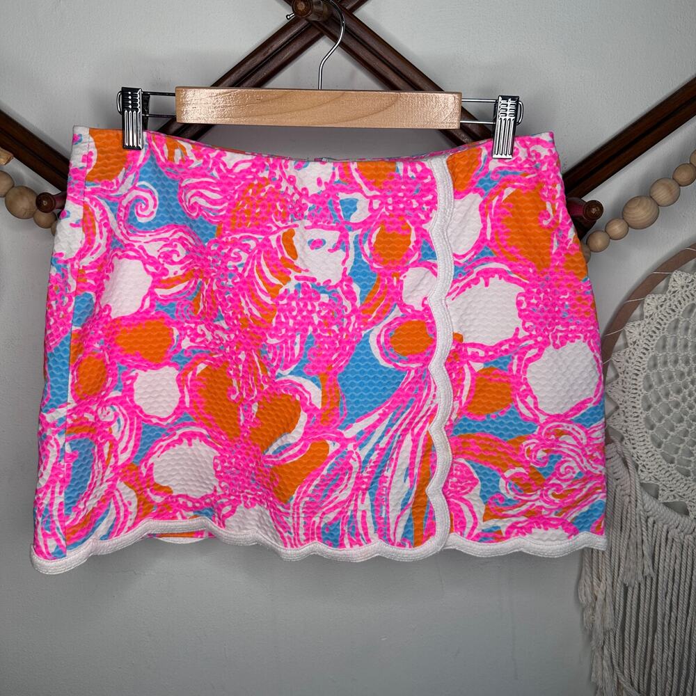 Lilly Pulitzer Michelina Feeling Tanked Pink Orange Skort